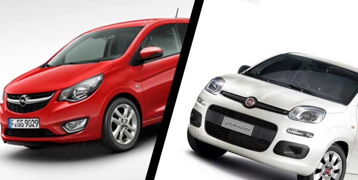Opel Karl vs Fiat Panda, le due citycar a confronto